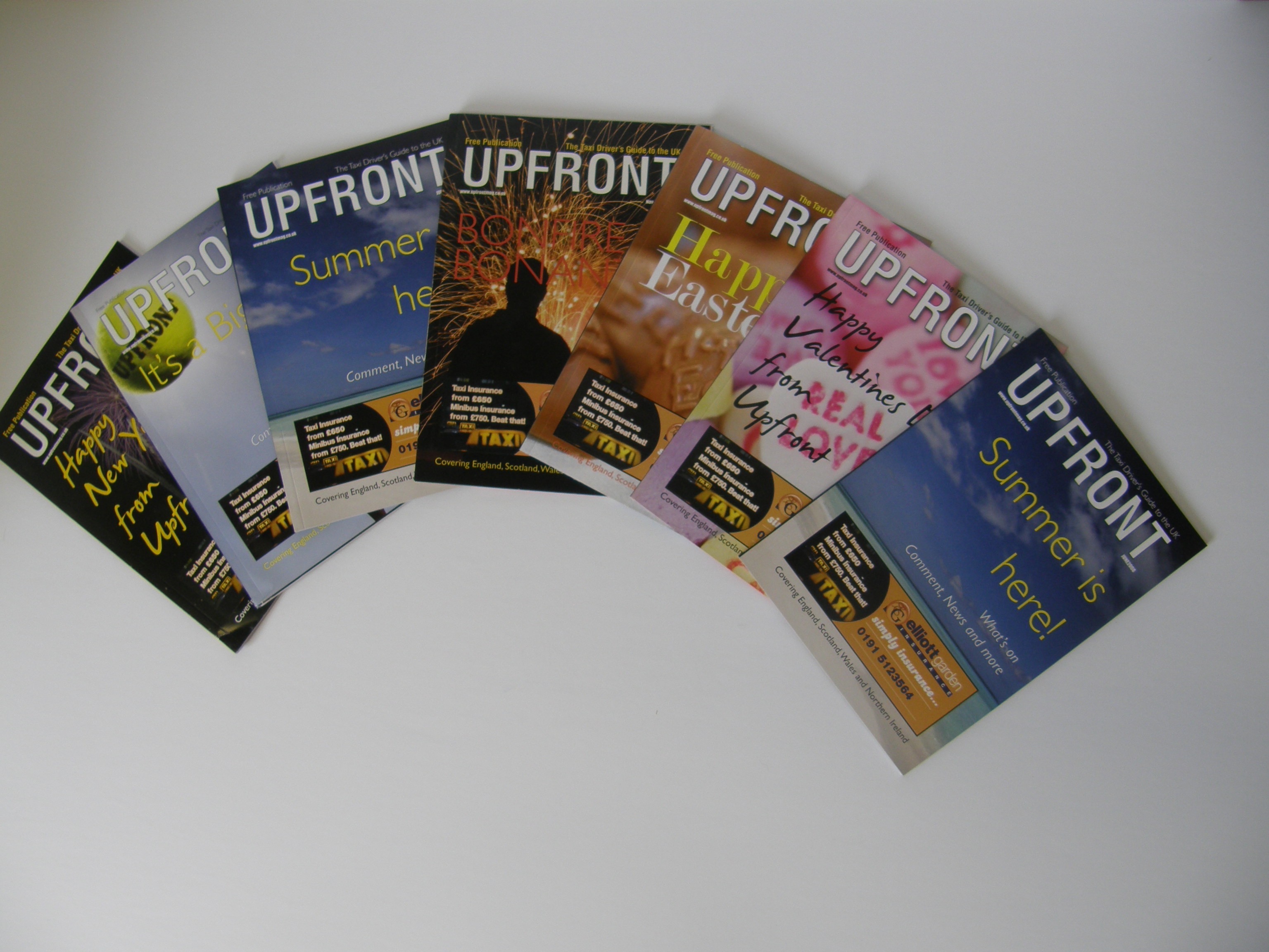 Selection of UPFRONT Magazines Design Artwork and Print